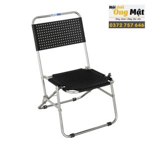 Ghế Xếp Nhựa Sườn Inox Lưng Thấp Giá Rẻ